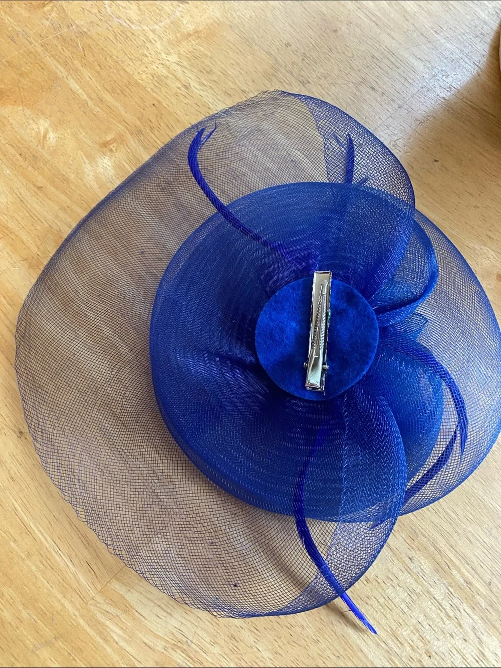 Blue Fascinator Hat like new